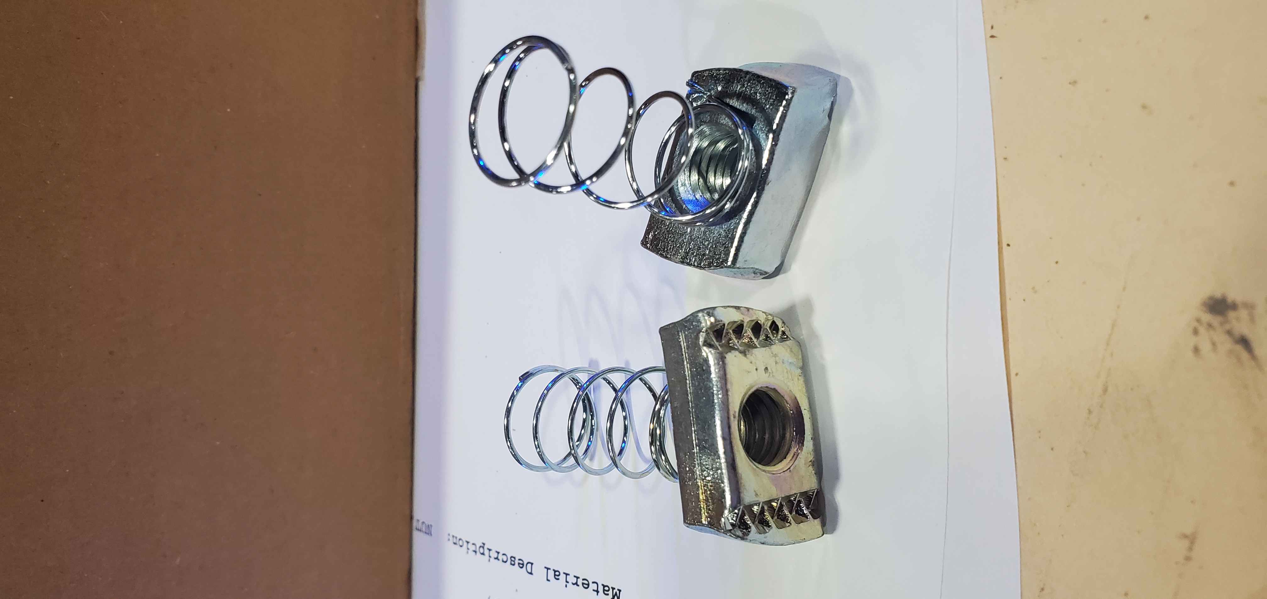 NUT, CLP W/SPR 1/2IN 13UNC